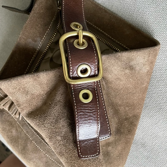 Coach Bags Coach Brown Suede Crossbody Poshmark